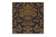 Semy Airlaid servet, duimphine, 40x40 cm, zwart/goud, 1/4 vouw, 1 x 50 stuks