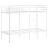 VidaXL Stapelbed zonder matras, wit, 90 x 190 cm, staal