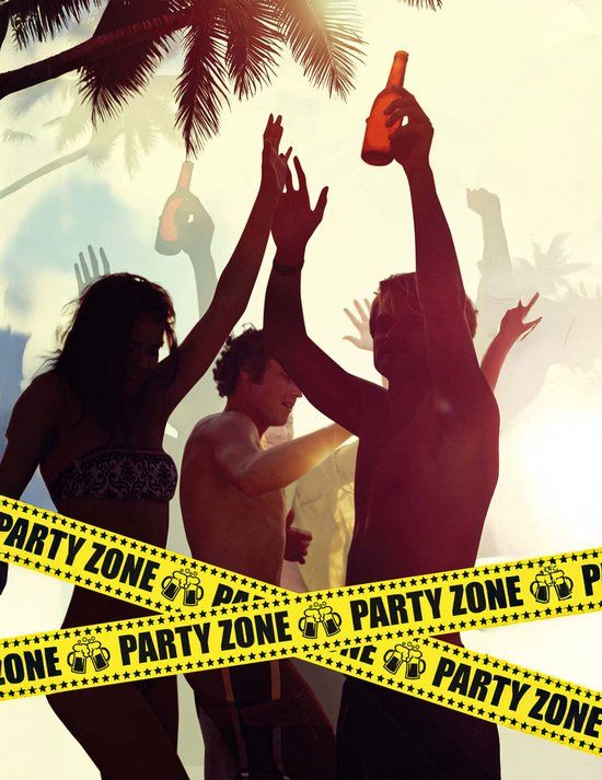 FIESTAS GUIRCA Party Zone Lint 6m Geel Plastic