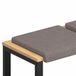 vidaXL - Coussin de banc - 2 pièces - Tissu - Taupe