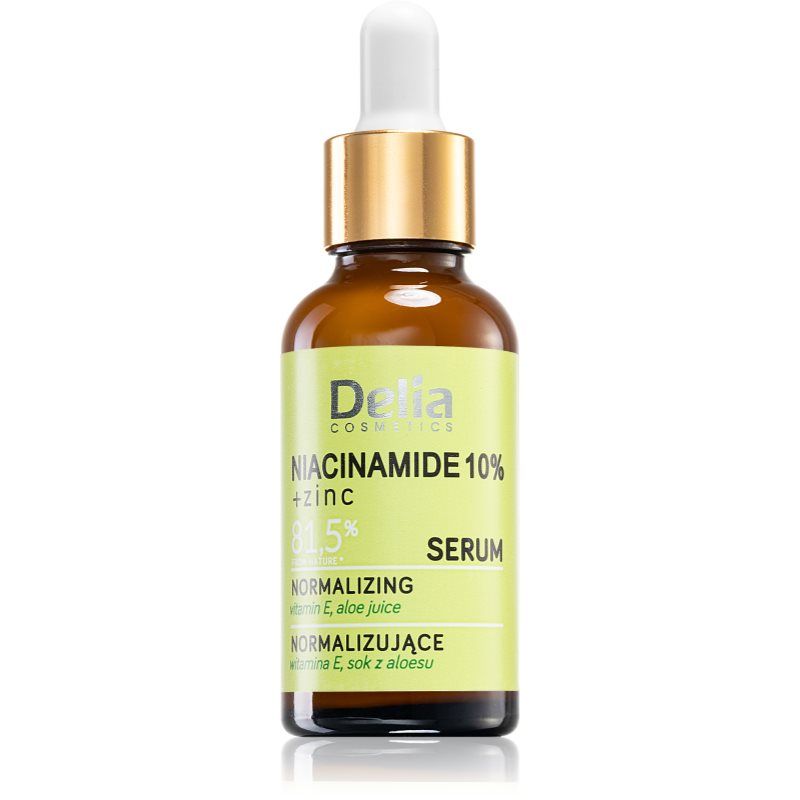 Delia Cosmetics Niacinamide 10% + Zinc Normalizing Serum for Combination Skin with Blemishes 30ml