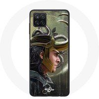 Maniacase Hoesje voor Samsung Galaxy A12 Loki Thor Ragnarok met Helm Fanart Seizoen 1