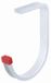 Alberts 856861 plafondhaak | gebogen | aluminium | haakdiepte 130 mm | set van 10
