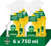 Dettol Antibacteriële Allesreiniger Spray Sprankelende Citroen 750ml - 6 Stuks - Voordeelverpakking