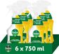 Dettol Antibacteriële Allesreiniger Spray Sprankelende Citroen 750ml - 6 Stuks - Voordeelverpakking
