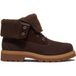 Timberland Bottes mi-haut à lacets imperméables cuir nubuck marron foncé