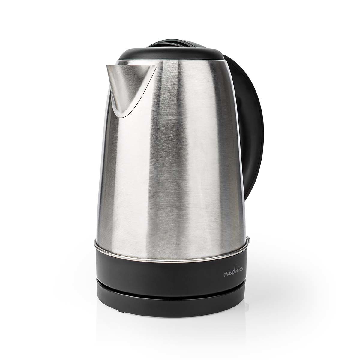 Nedis Waterkoker - 1.7L - 2200W - Aluminium/Zwart