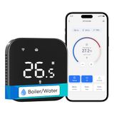 Meross Smart thermostaat voor watergestuurde vloerverwarming kamerthermostaat zwart