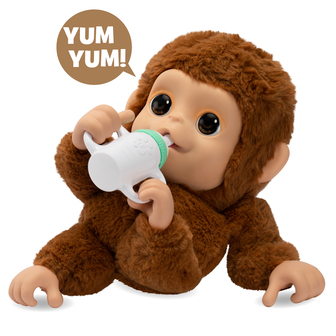 Moose Toys Little Live Pets - My Baby Monkey Mango - Interactieve Knuffelaap