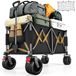 Merkloos Bolderkar opvouwbaar - Antraciet - 260 liter - 250 kg draagvermogen - Strand en camping