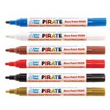 Baker Ross FE212 Piraten Deco Verfstiften - Pak van 6