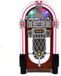 Monster Shop Monster Group BV Retro jukebox met verlichting - zwart - 105 cm - 7-kleuren led