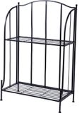 Mega Collections Plantenrek/plantentafel - Zwart - Metaal - Opvouwbaar - 60 x 30 x 97 cm