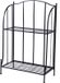 Mega Collections Plantenrek/plantentafel - Zwart - Metaal - Opvouwbaar - 60 x 30 x 97 cm