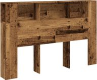 vidaXL Hoofdbordkast oud hout 160 x 18,5 x 103,5 cm