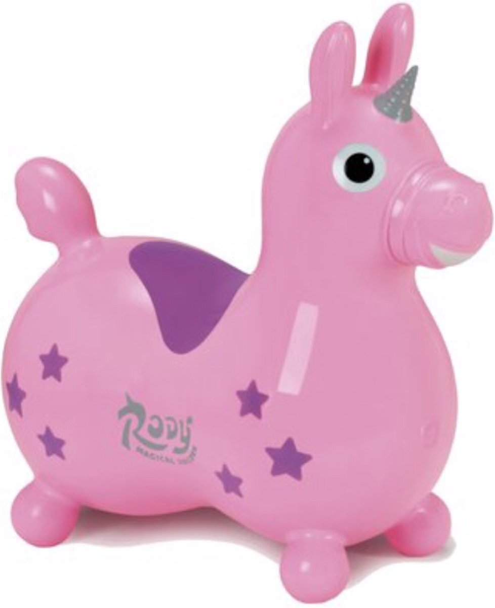 Gymnic SKIPPY UNICORNO RODY ROSÉ-54x45x22 CM VANAF 3 JAAR