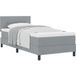 Maison Exclusive - Lit boxspring avec tête de lit, gris clair, 80 x 200 cm, rembourré