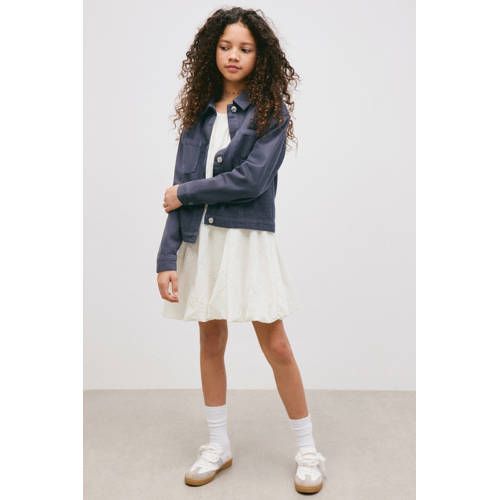 Mango Kids spijkerjas dark blue denim