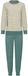 Pastunette Nordic Leaf Pyjama Badstof Creme/Groen Maat 46