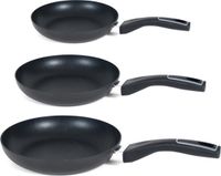 San Ignacio Koekenpannen set Gusto met anti-aanbak laag dia 20/24/28 cm - Alle warmtebronnen geschikt