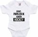 Bellatio Decorations Shoppartners Bv Sssht kijken hockey tekst baby rompertje wit jongens/meisjes - Vaderdag/babyshower cadeau - EK / WK Babykleding 68