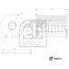 Febi Bilstein 184812 Filtre à huile approprié pour Fiat Ducato