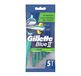 Gillette Blauw II Slalom Wegwerp Razor 5 Pack