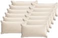 vidaXL - Taie d'oreiller - 12 pièces - BOIS - Crème - 40 x 80 cm - Tissu chenille