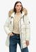 Superdry - Everest halflange pufferjas van imitatiebont - Dames - Gewatteerde jassen