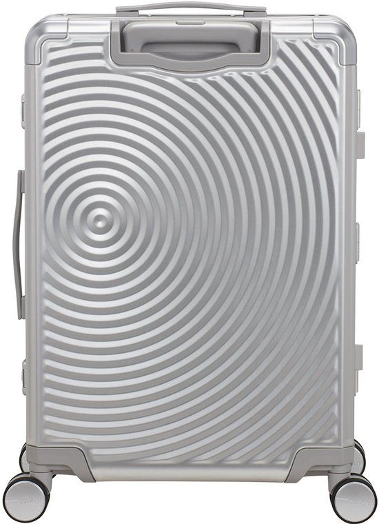 American Tourister Soundbox Alu Spinner 68/25 TSA Trolley Silver Lichtgrijs
