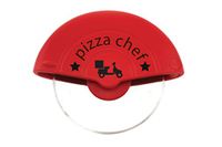 Fackelmann Pizzasnijder, staal, rood/zilver