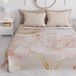 PETTI Artigiani Italiani - Sprei voor Frans bed, lente, zomer, lichte deken voor Frans bed, beddengoed, lelie, 100% Made in Italy