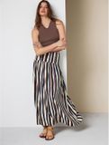 Next Dames Lange Linnenmix Rok met Lage Taille - Blauw