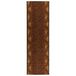 vidaXL Tapis FLORNES Tissé Brun 80 x 200 cm PP 7 mm