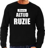 Bellatio Decorations Foute kersttrui zwart Kerst is altijd ruzie kerstkleding heren M