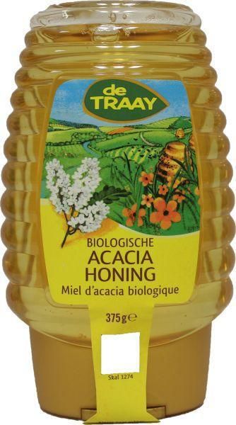 De Traay Honing Acacia Biologisch Knijpfles 350gr