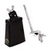 Latin Percussion City Cowbell met Mount (LP20NY-K), Zilver, Zwart