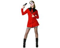 Atosa Harlekijn Kostuum Halloween Rode Jurk Dames Volwassenen XL