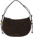 Coccinelle Thess Handbag Suede Le. / Grained Le. Fango / Fango donkergroen