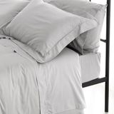 Catherine Lansfield Sateen Ice Grey Set bedlaken + 2 kussenslopen + hoeslaken 260 x 280 + 50 x 110 (2) + 180 x 200 cm
