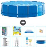 Intex Rond Frame Zwembad - 457 x 122 cm - Blauw