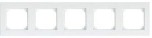 Schneider Electric Merten System M afdekraam 5-voudig m-plan wit 515519
