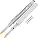 VEVOR 1 paar 38 inch Lade Glijbanen, 225 kg Draagvermogen, Zilver, Zink, 7.6 cm Breed, 1.9 cm Hoog, 96.5 cm Lang