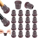 AiQInu 16 transparante stoelglijders, rubberen voetjes voor ronde stoelen, poten voor stoelen, siliconen stoeldoppen