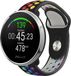 Strap-it Siliconen sport bandje - Zwart/Kleurrijk - Geschikt voor Polar Ignite / Ignite 2 / Ignite 3 / Unite / Pacer