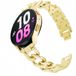By Qubix - Metalen ketting band - Goud - Geschikt voor Garmin Venu 3s / Vivoactive 4s / Venu 2s / Vivomove 3s / Forerunner 255s / 265s
