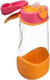 b.box Sportdrinkfles en Waterfles | Aardbeienshake | 450 ml