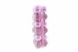 PARTENOPE L.Glossy Glitter roze ballen 6 cm 24 stuks