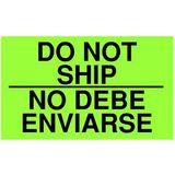 TapeCase SHIPLBL-100-50 "Niet Verzenden/Geen Debe Enviarse" Label - 50 per verpakking