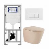 Geberit QeramiQ Dely Toiletset - Diepspoel - Rimless - Inbouwreservoir - Softclose Zitting - Glans Wit